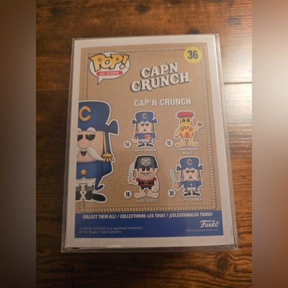 Funko Pop! Vinyl: Ad Icons - Cap'n Crunch #36 NEW In Protector - Picture 2 of 4